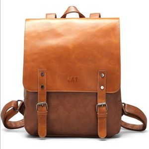 Faux Leather Backpack